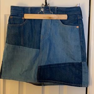 Levi’s mini skirt from Anthropologie
